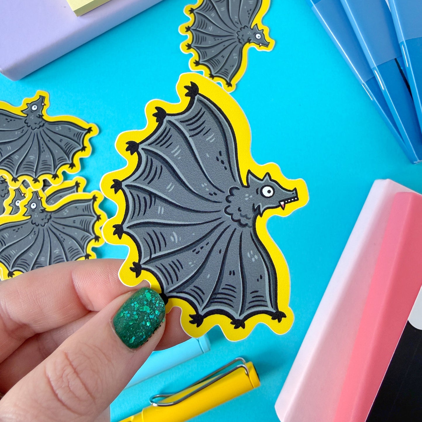 Medieval Bat Vinyl Sticker