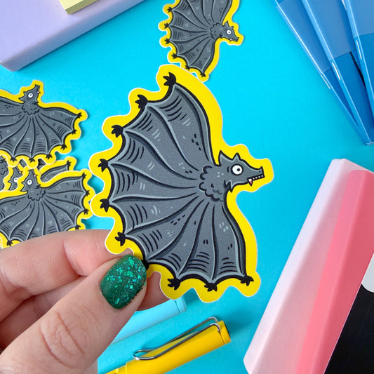 Medieval Bat Vinyl Sticker