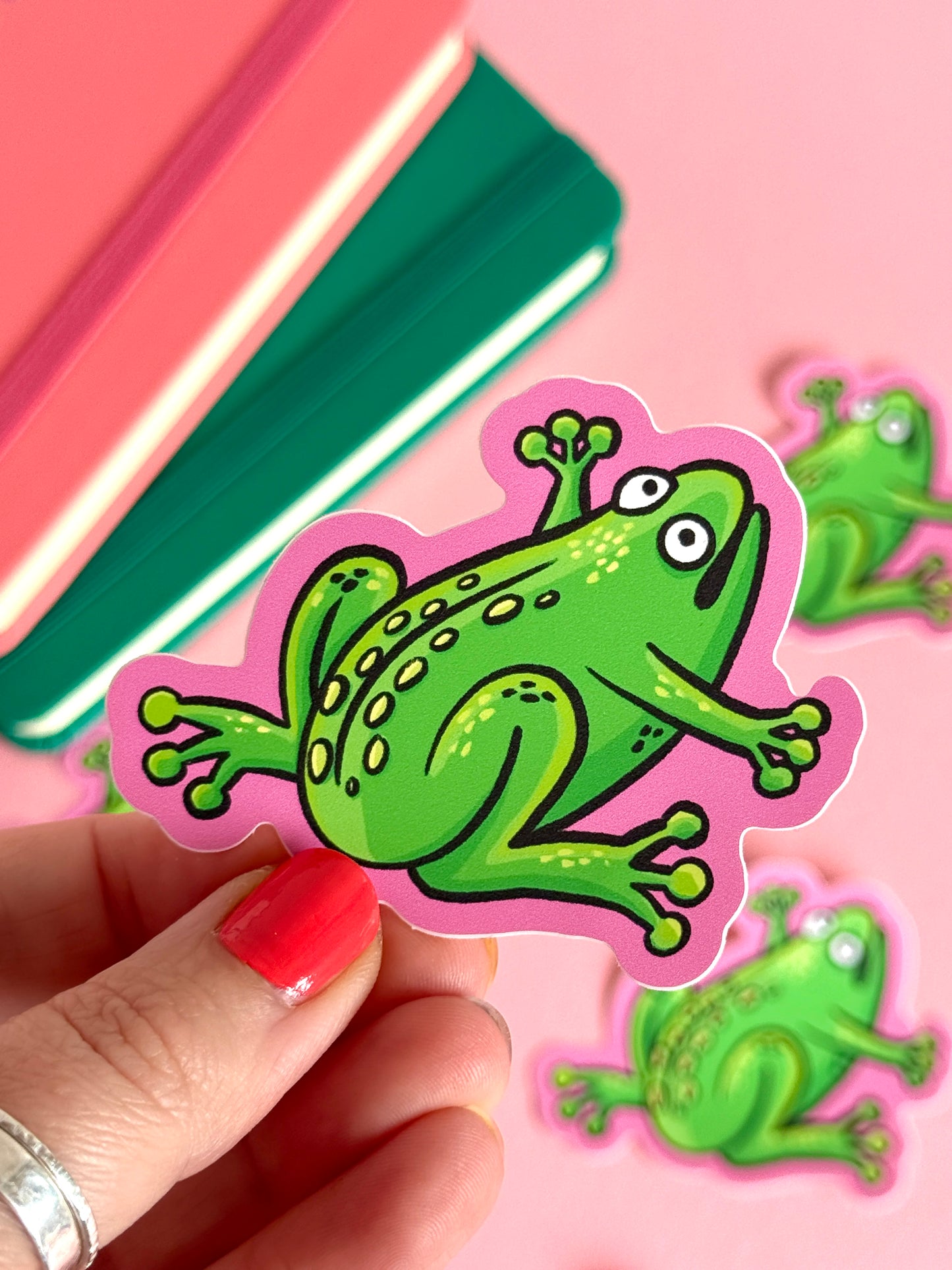 Overwhelmed Medieval Frog Sticker