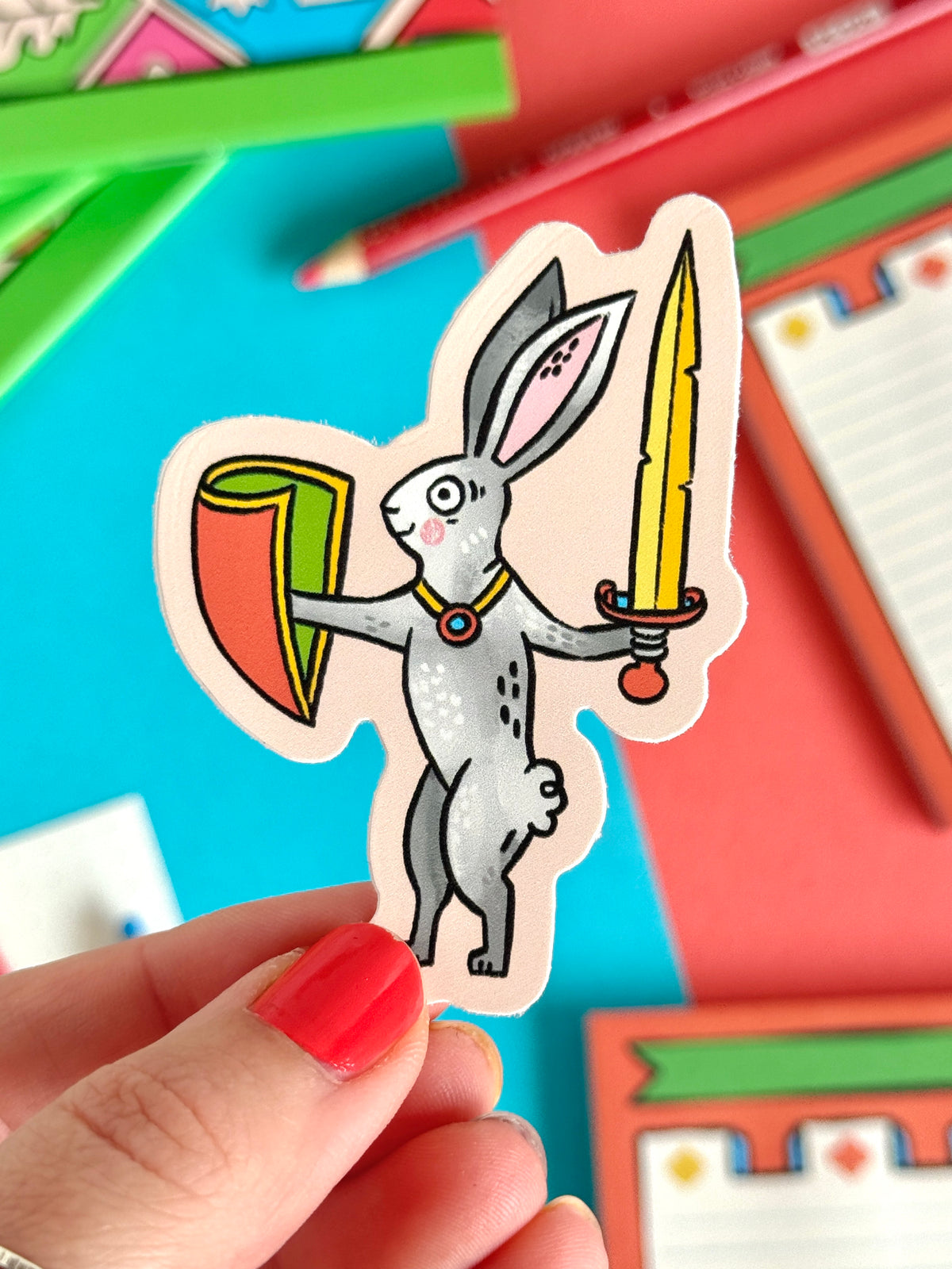 Medieval Bunnies Sticker Set