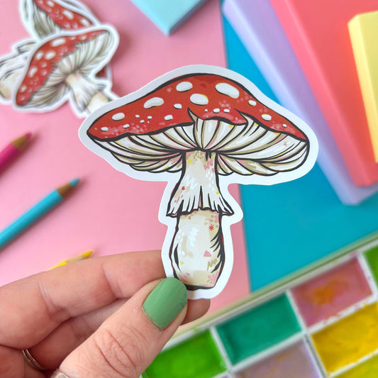 Red Mushroom Sticker