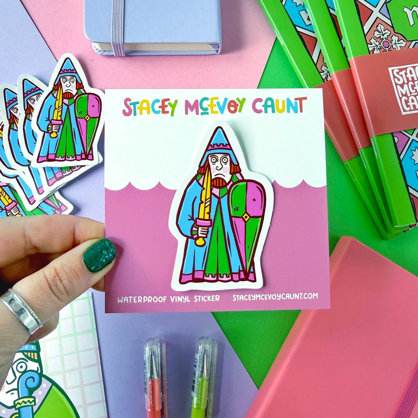 Rook Lewis Chessmen Vinyl Sticker