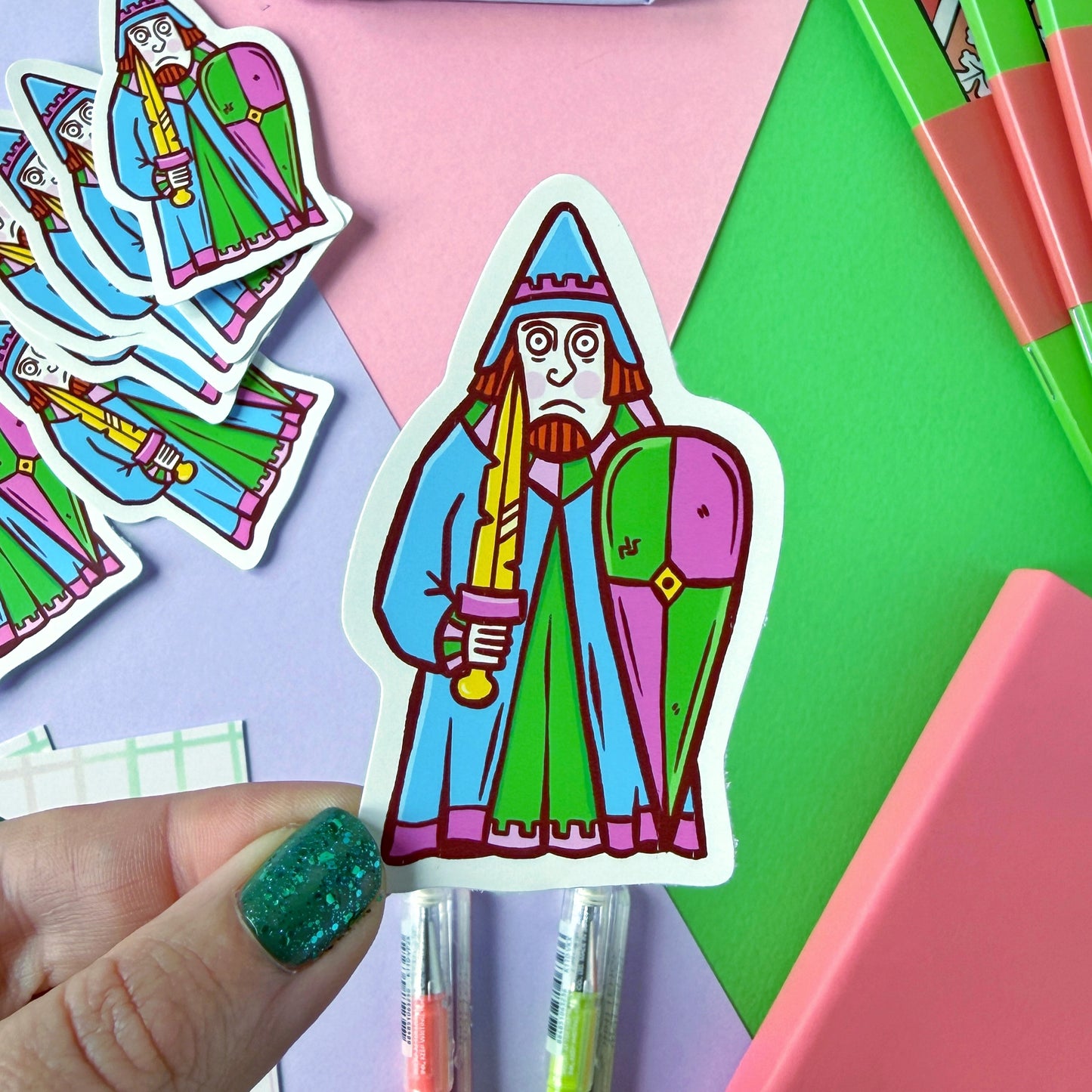 Rook Lewis Chessmen Vinyl Sticker
