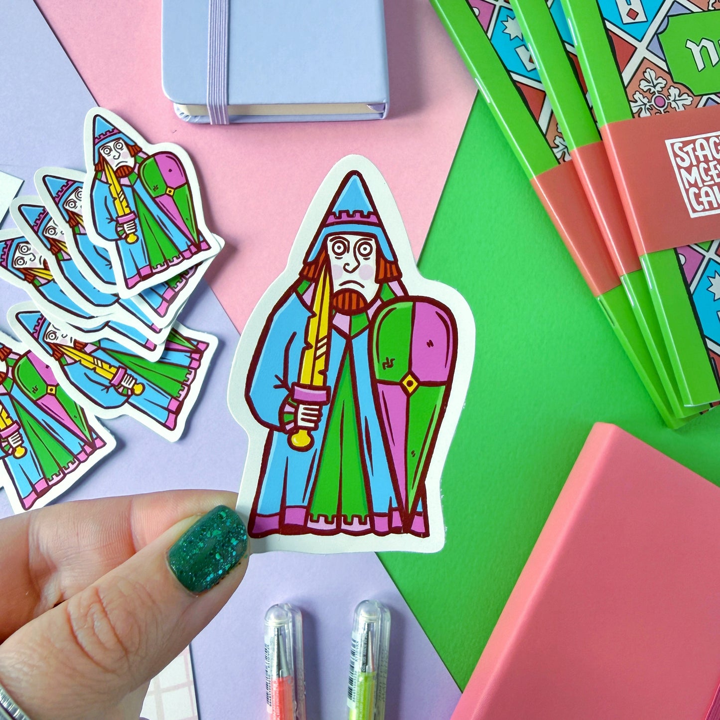 Rook Lewis Chessmen Vinyl Sticker