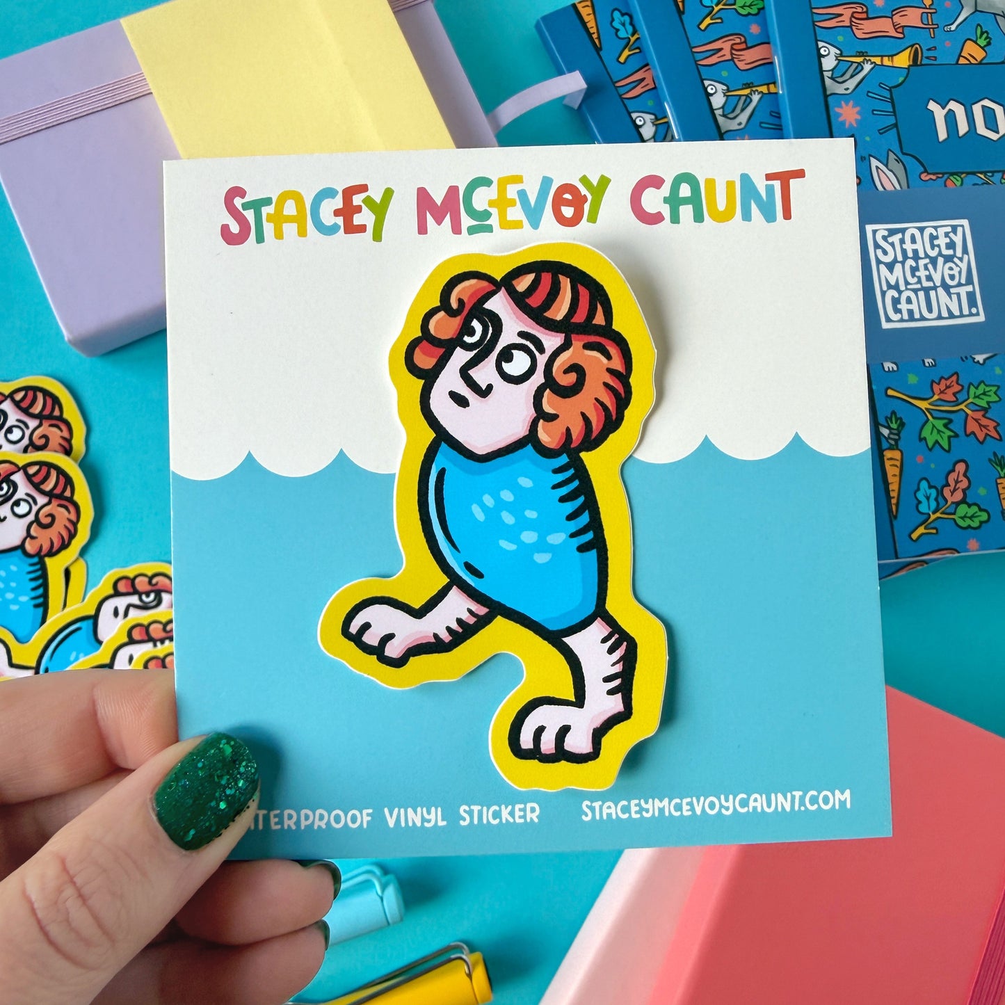 Thigh Guy Medieval Marginalia Vinyl Sticker