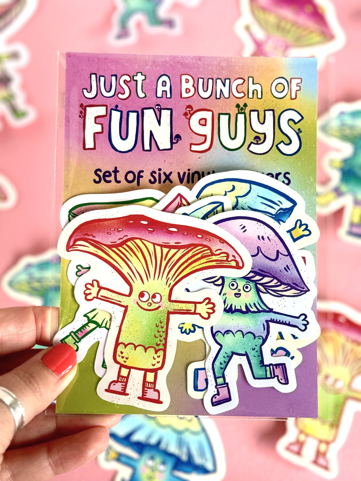 Fun Guys Mushroom Sticker Set