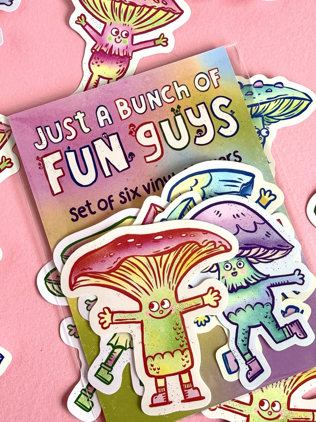 Fun Guys Mushroom Sticker Set