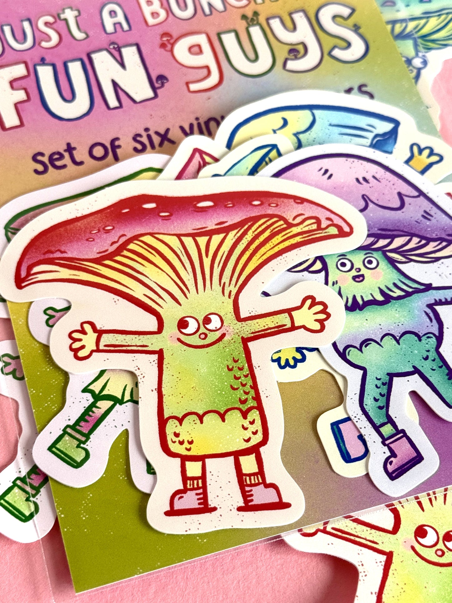 Fun Guys Mushroom Sticker Set