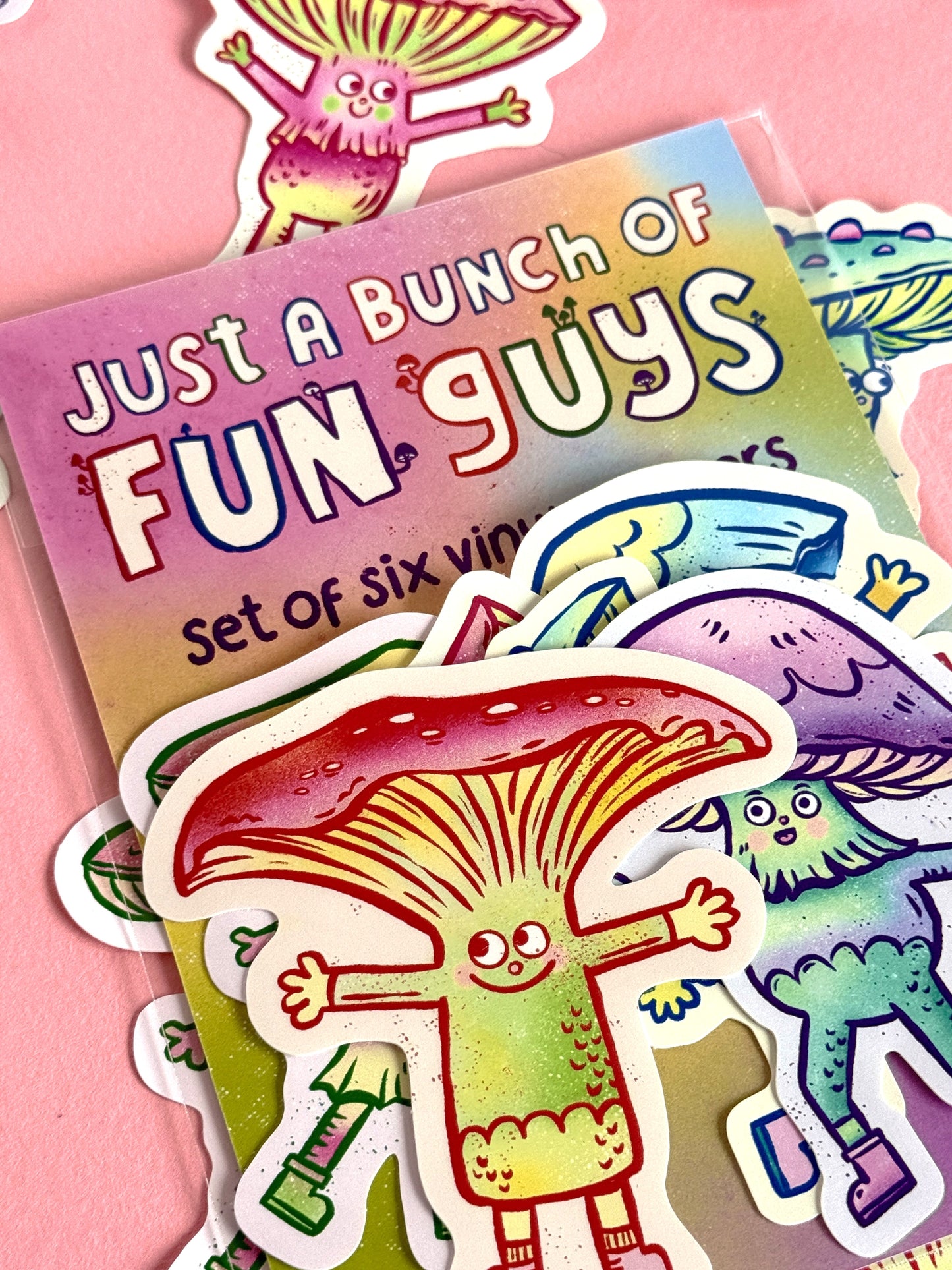 Fun Guys Mushroom Sticker Set