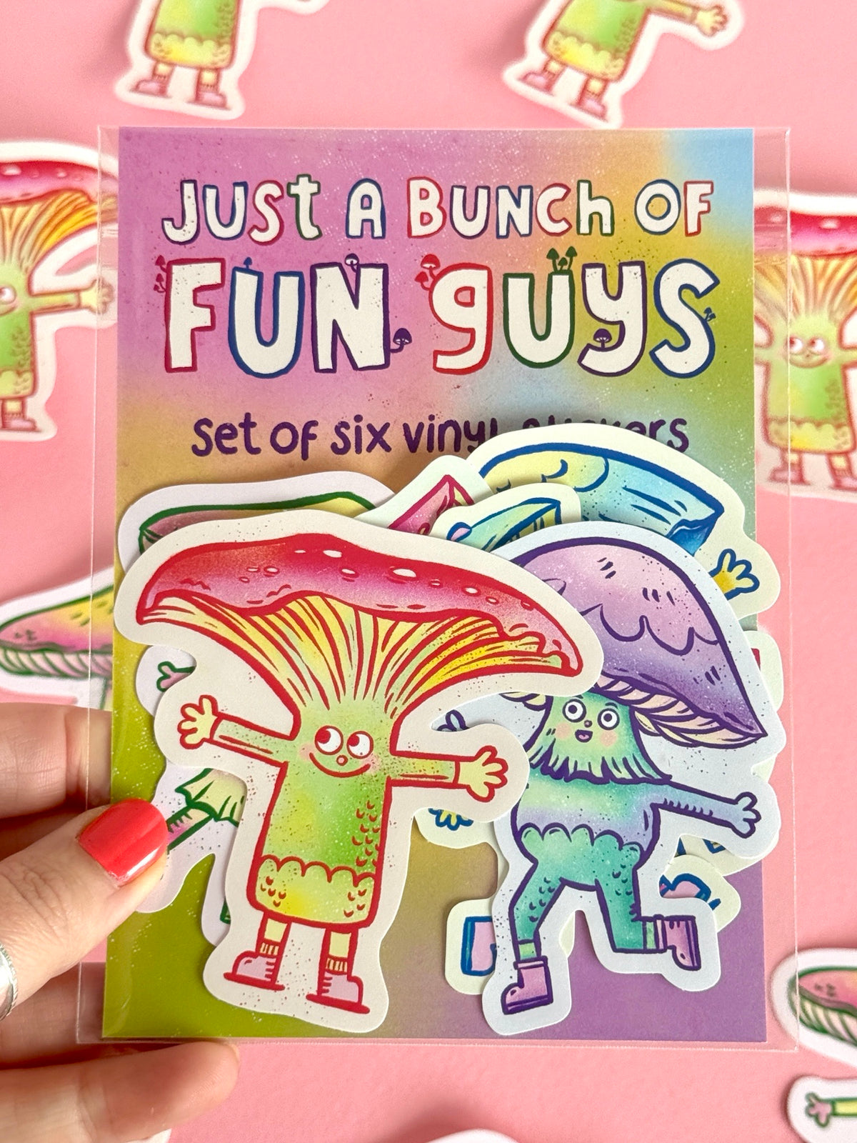 Fun Guys Mushroom Sticker Set