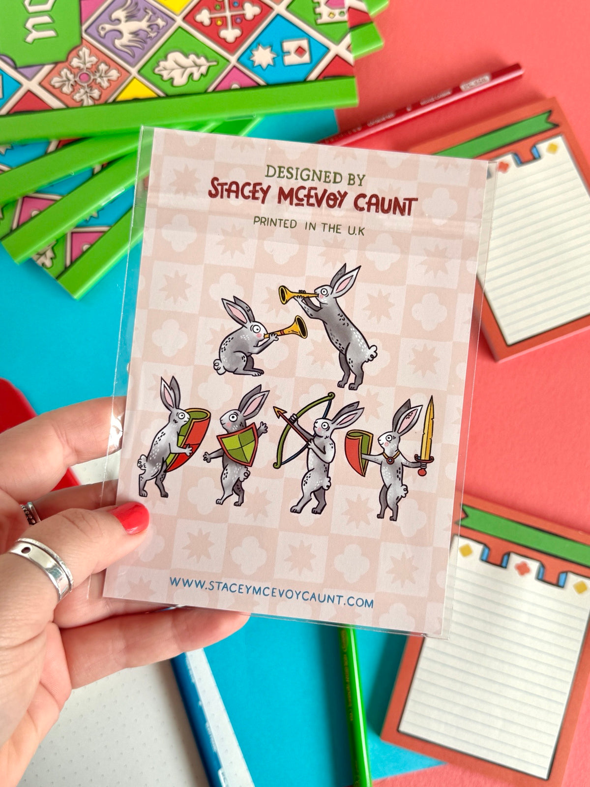 Medieval Bunnies Sticker Set