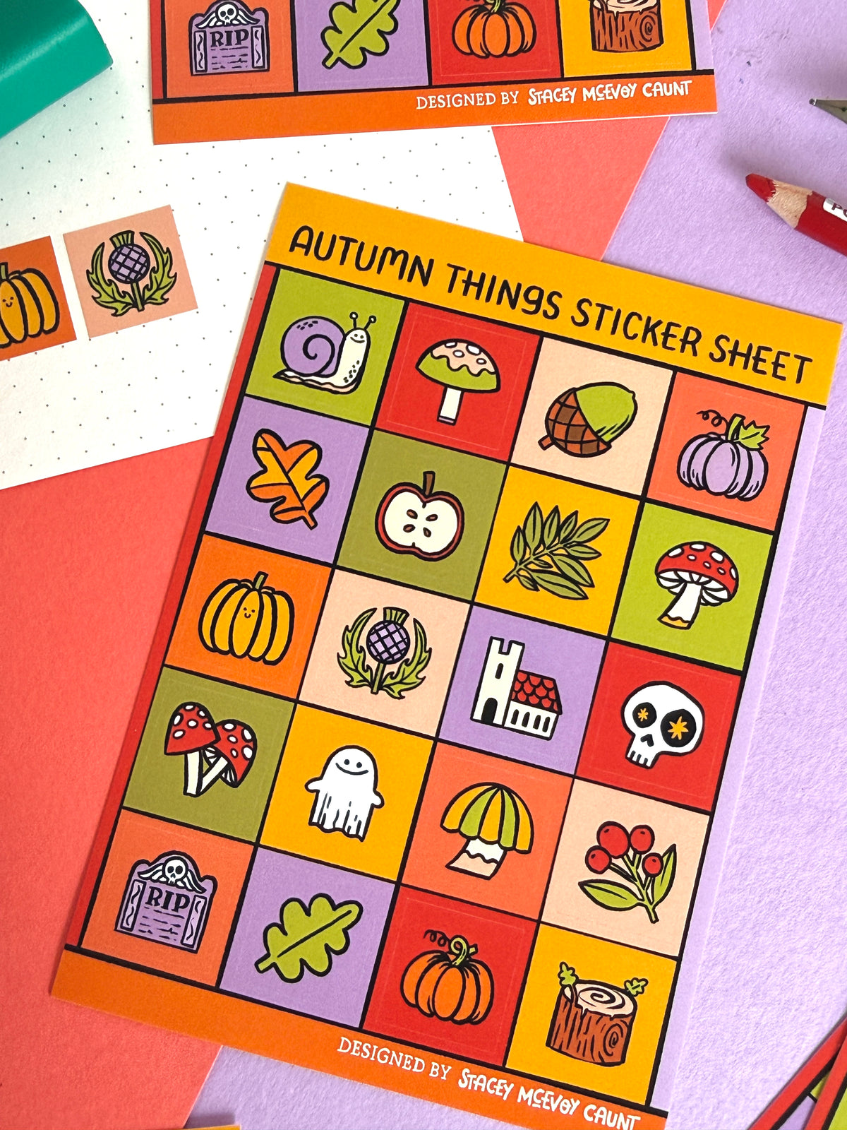 Autumn Things Sticker Sheet