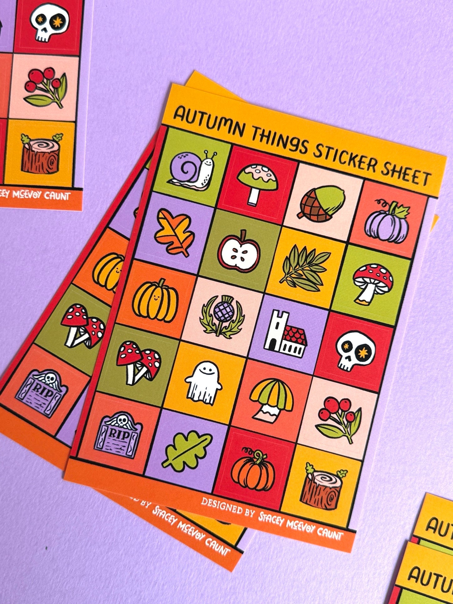 Autumn Things Sticker Sheet