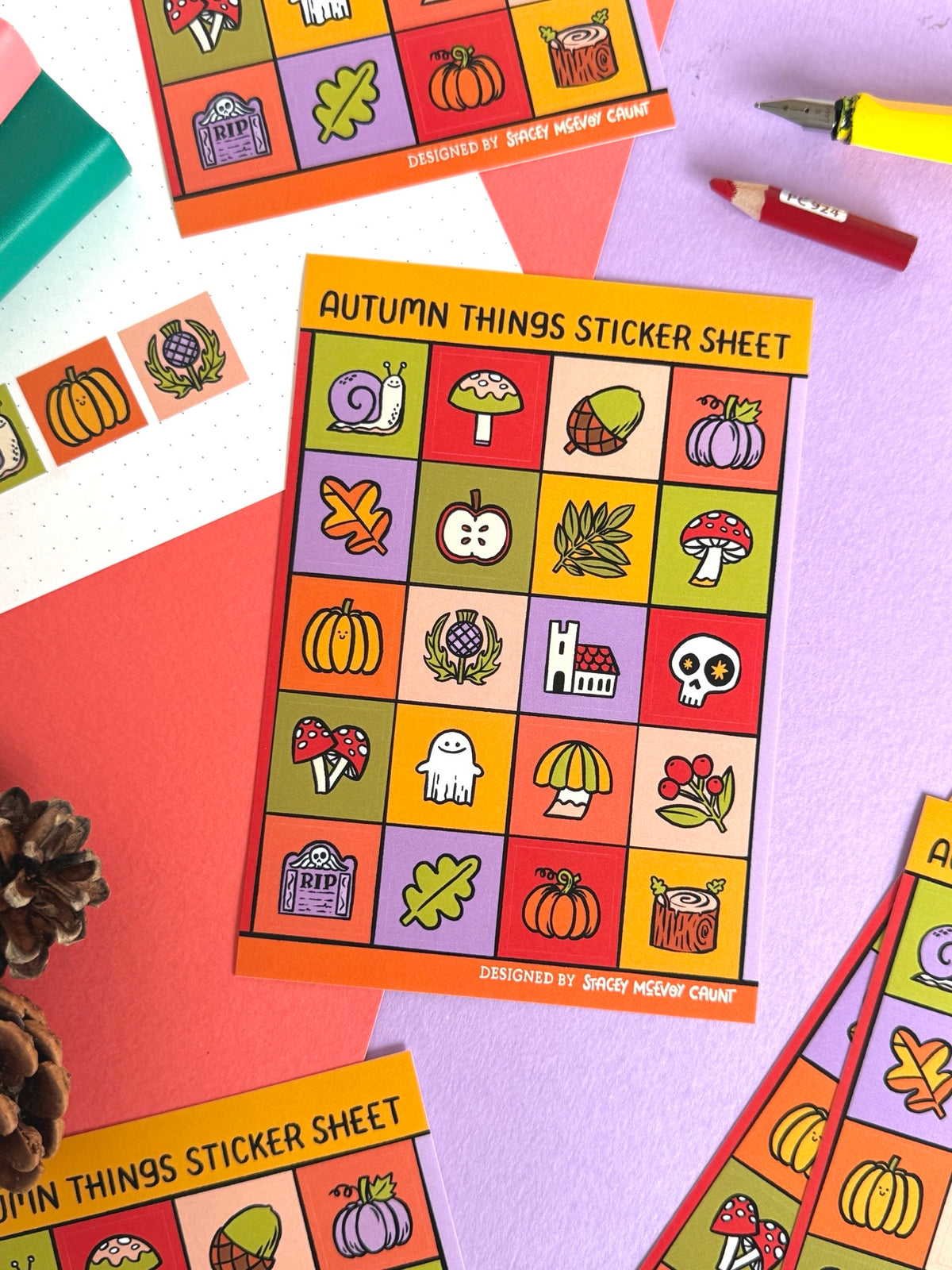 Autumn Things Sticker Sheet