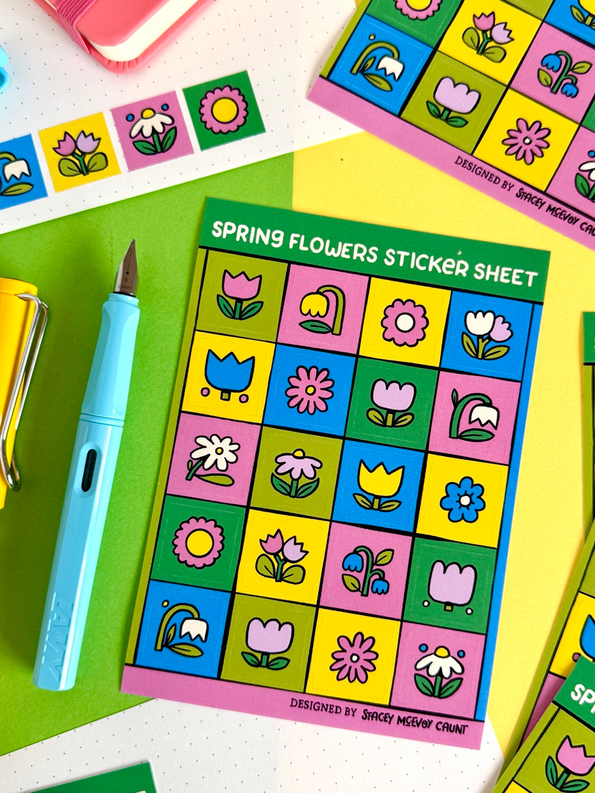 Spring Flowers Sticker Sheet