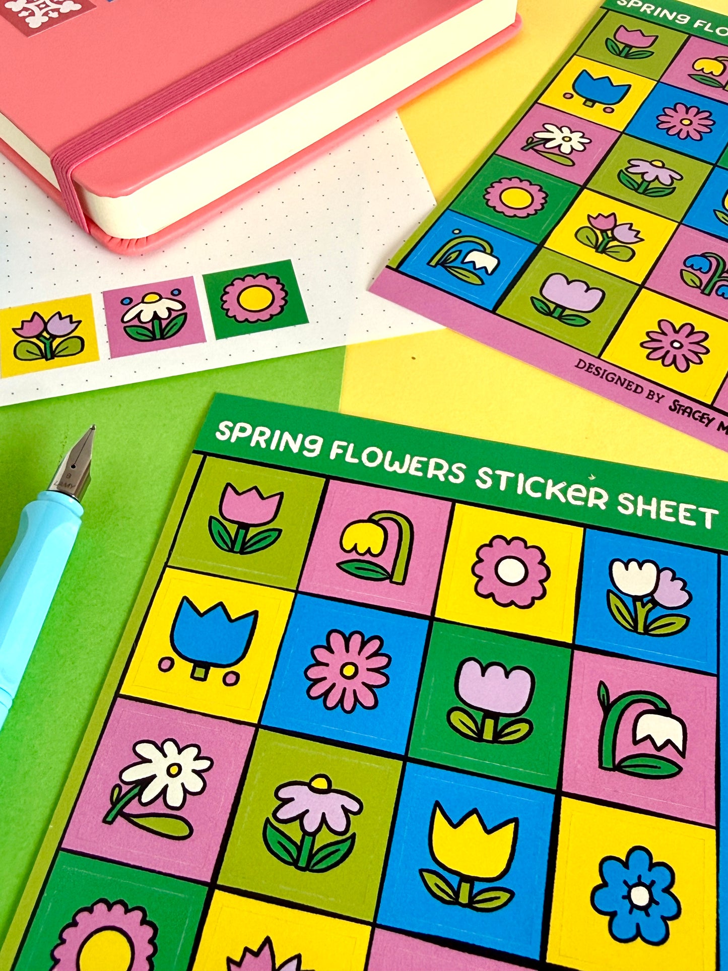 Spring Flowers Sticker Sheet
