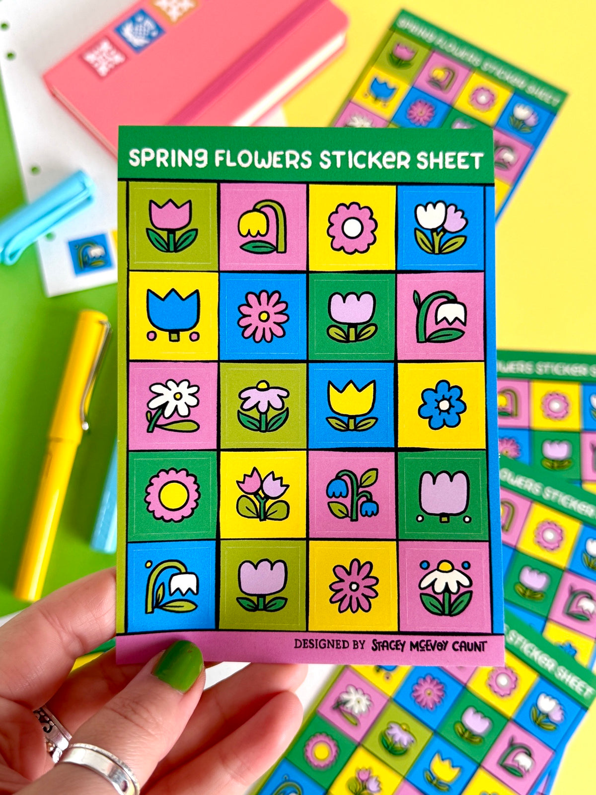 Spring Flowers Sticker Sheet