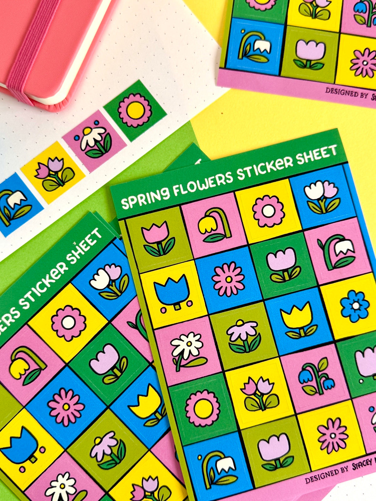 Spring Flowers Sticker Sheet