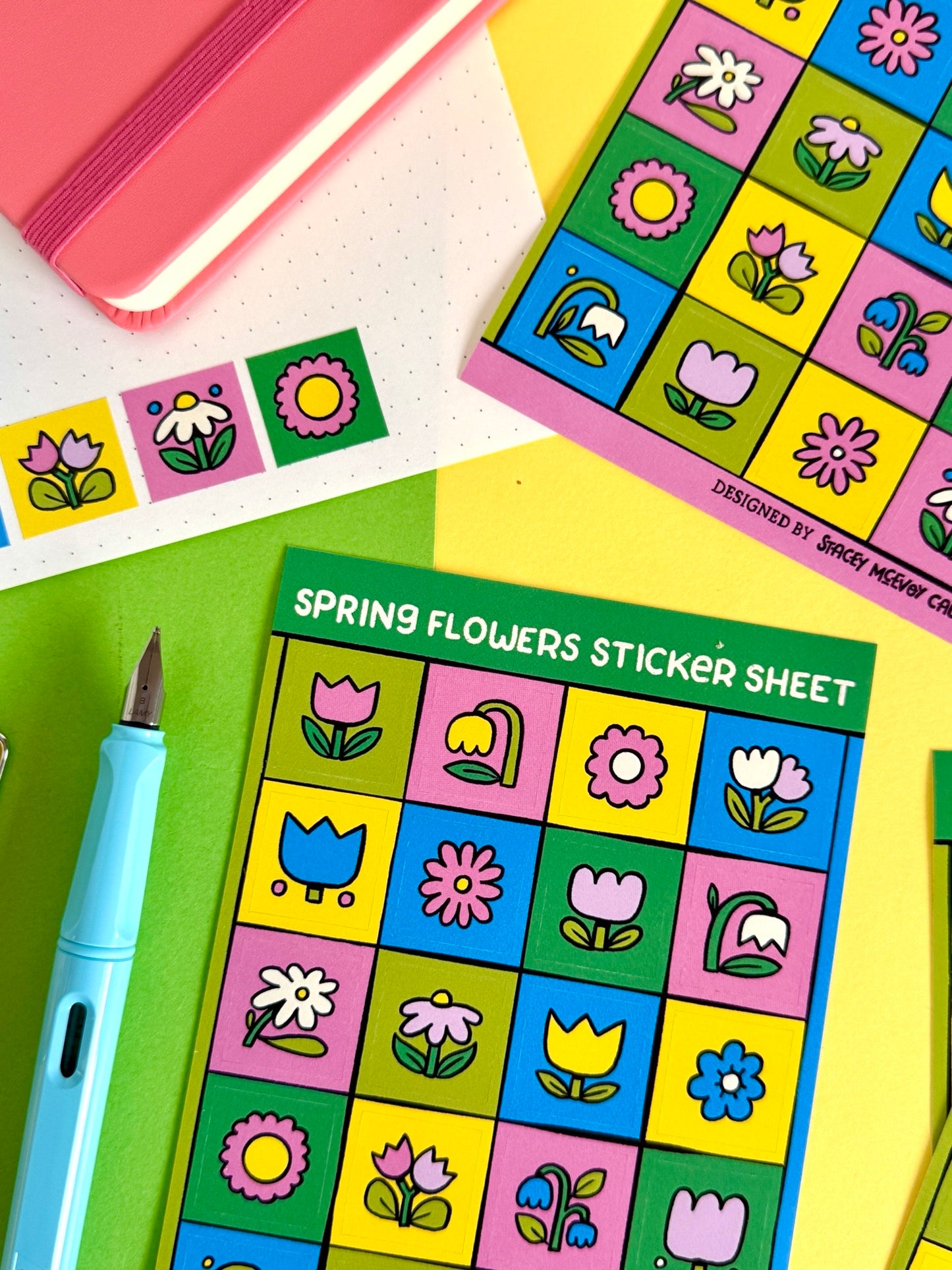 Spring Flowers Sticker Sheet