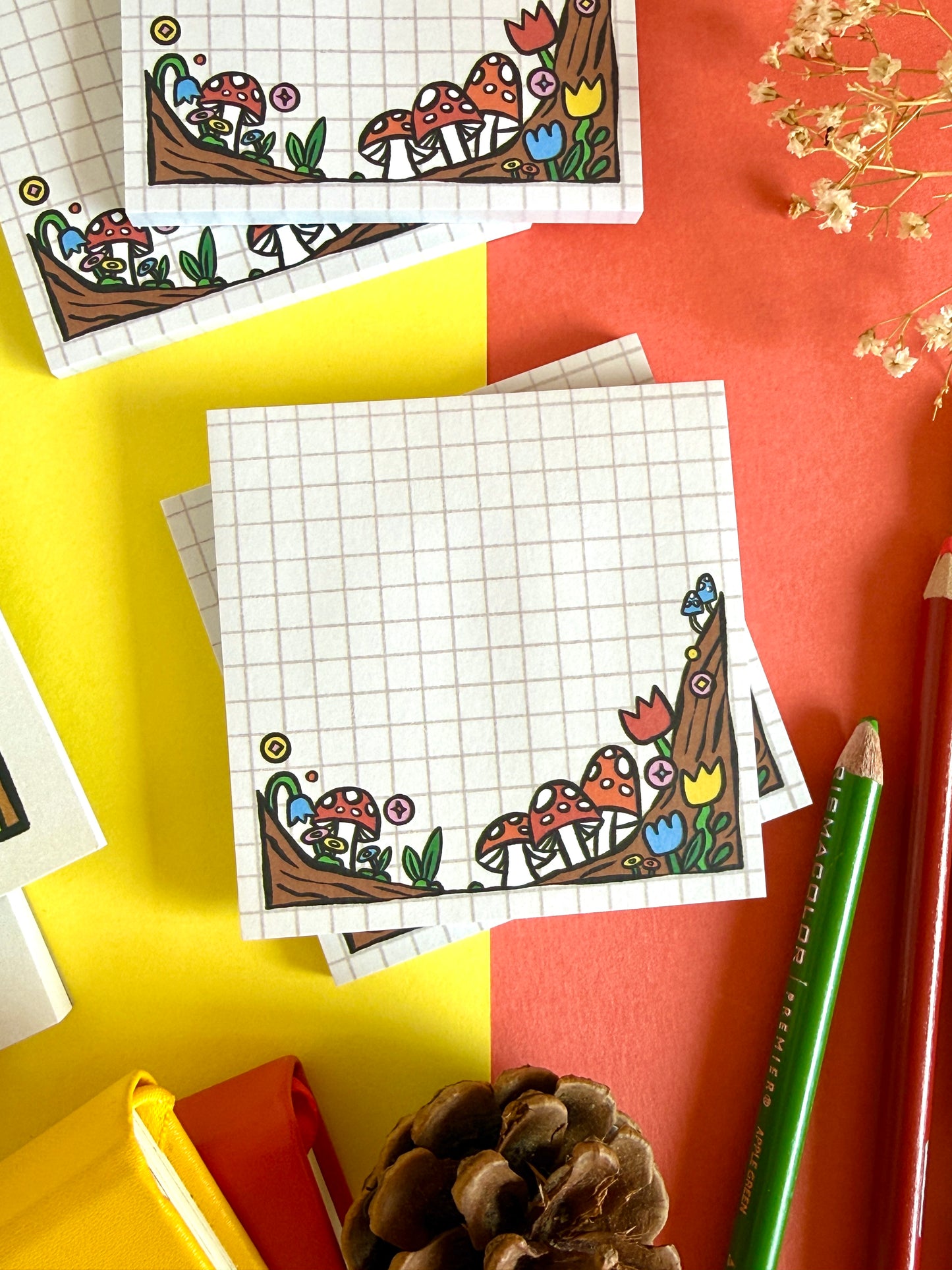 Mushroom Woodland Sticky Notes