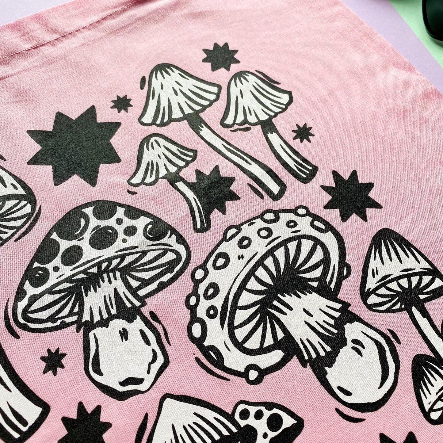 Seconds - Pastel Pink Mushroom Tote bag