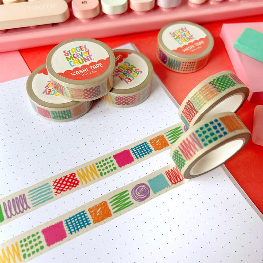 Pencil Scribbles Washi Tape