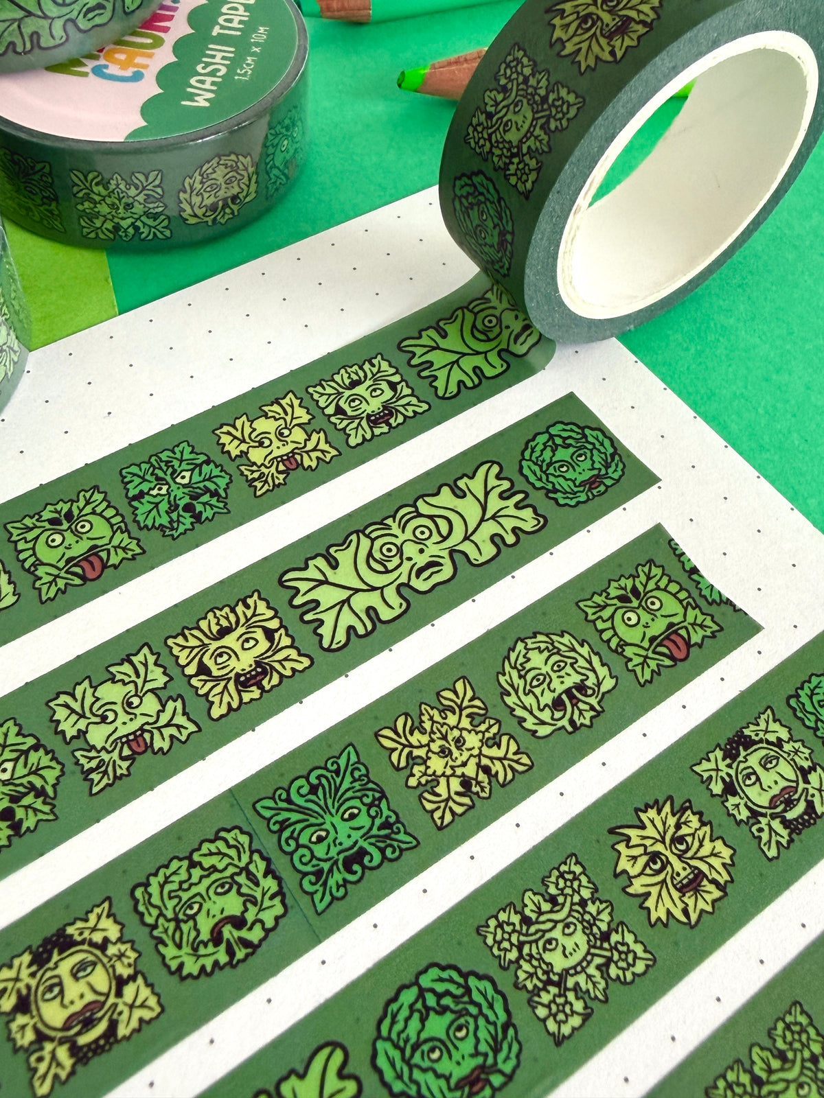 Green Man Washi Tape