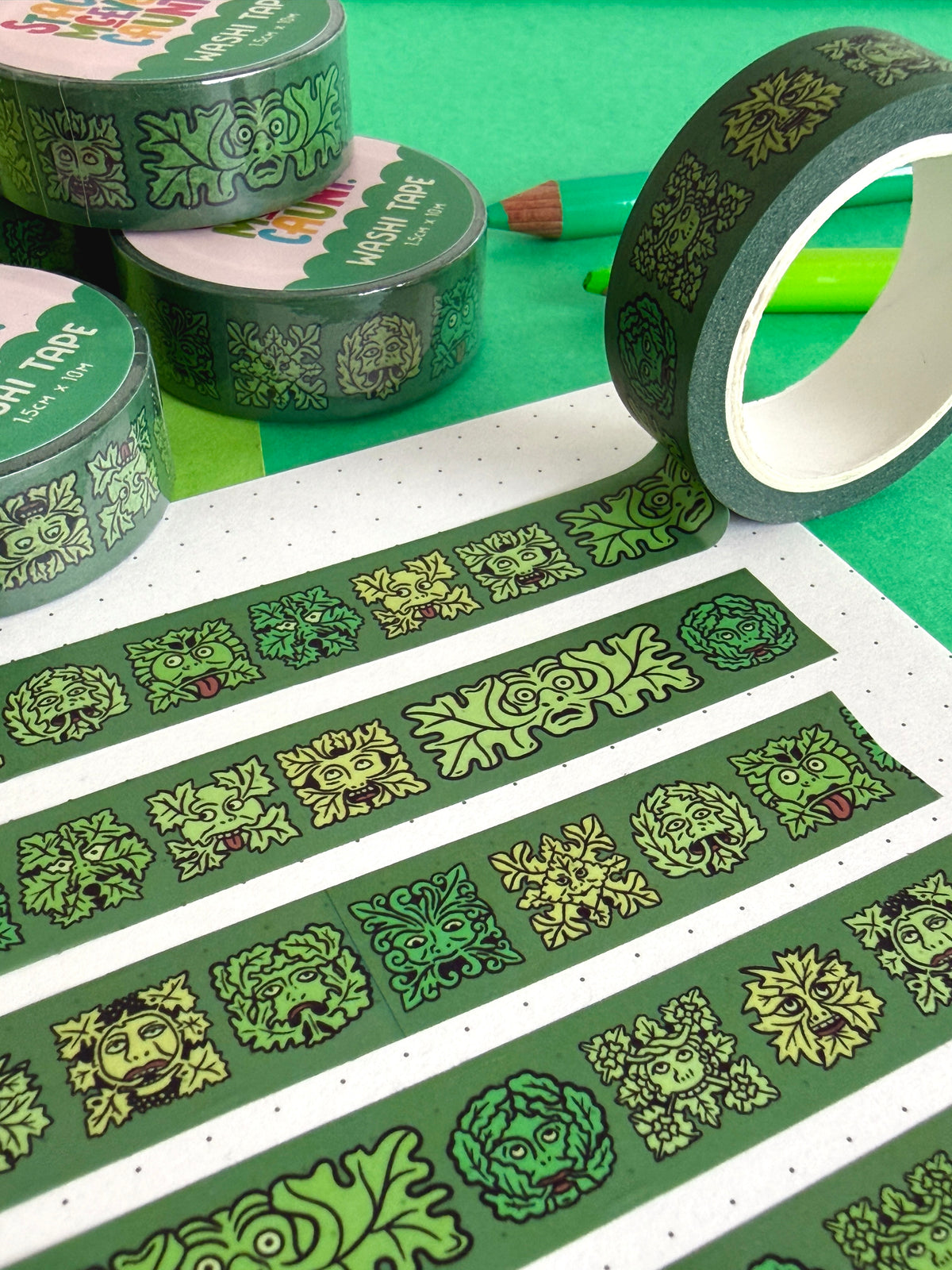 Green Man Washi Tape