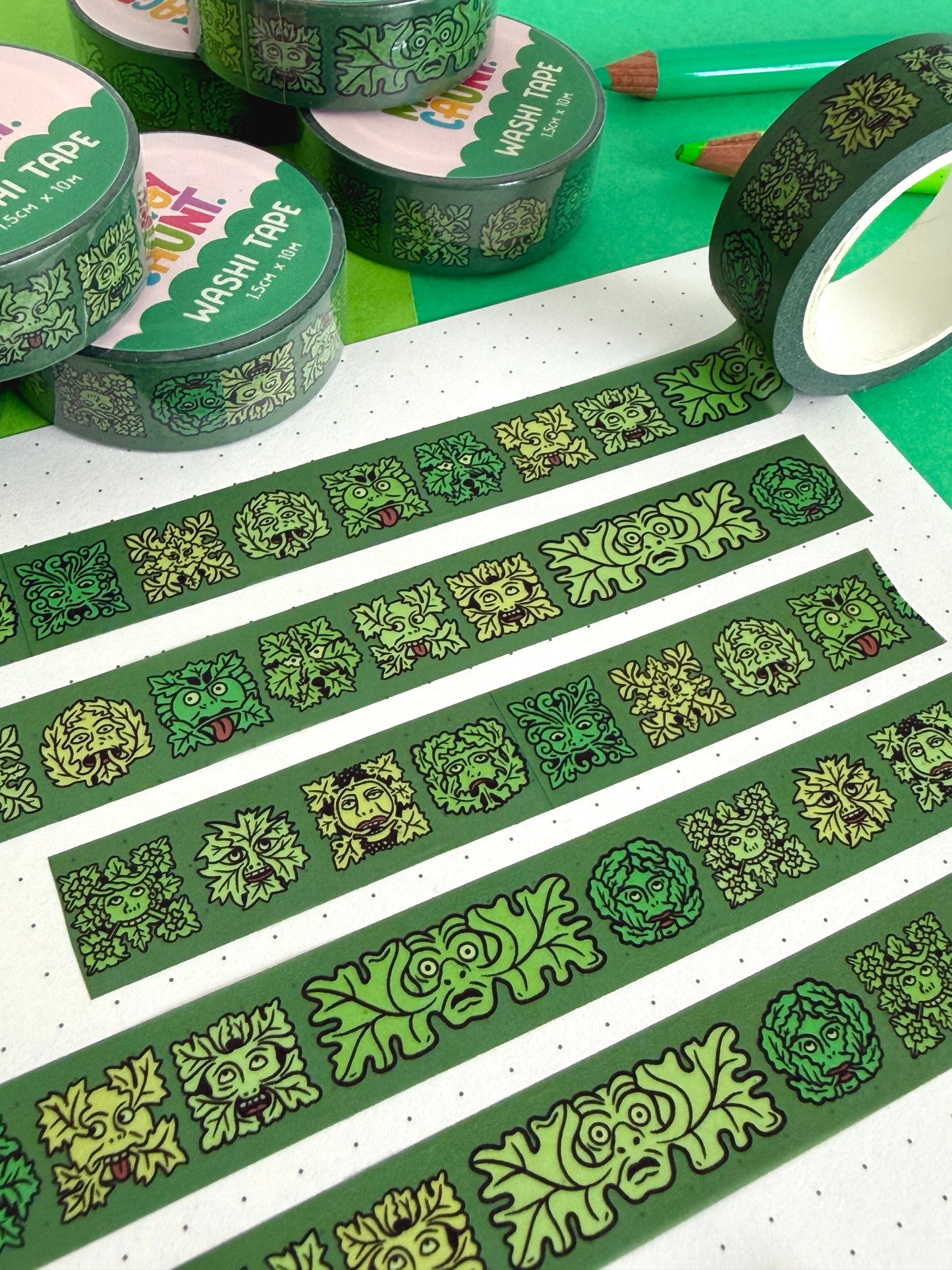 Green Man Washi Tape