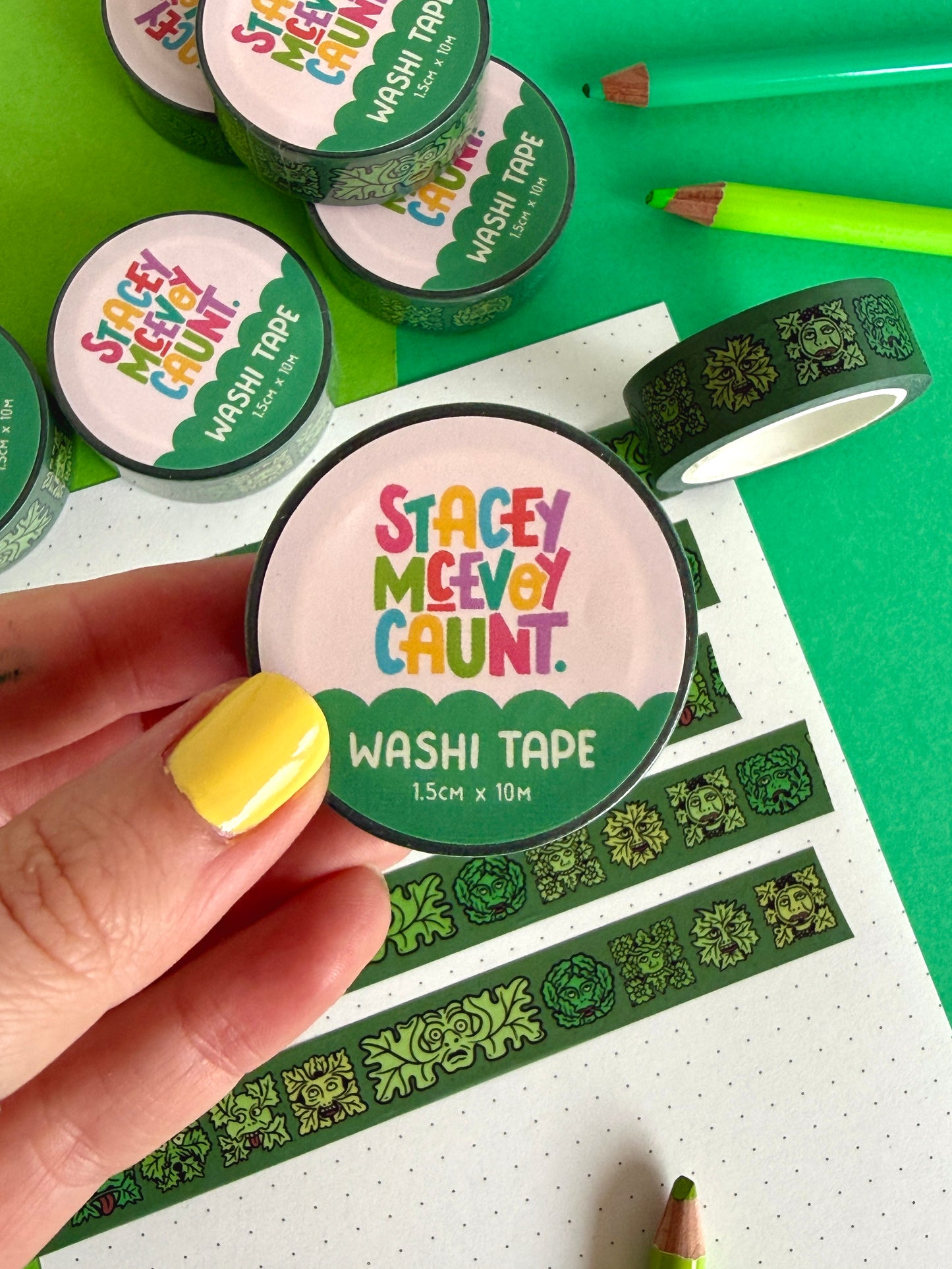 Green Man Washi Tape