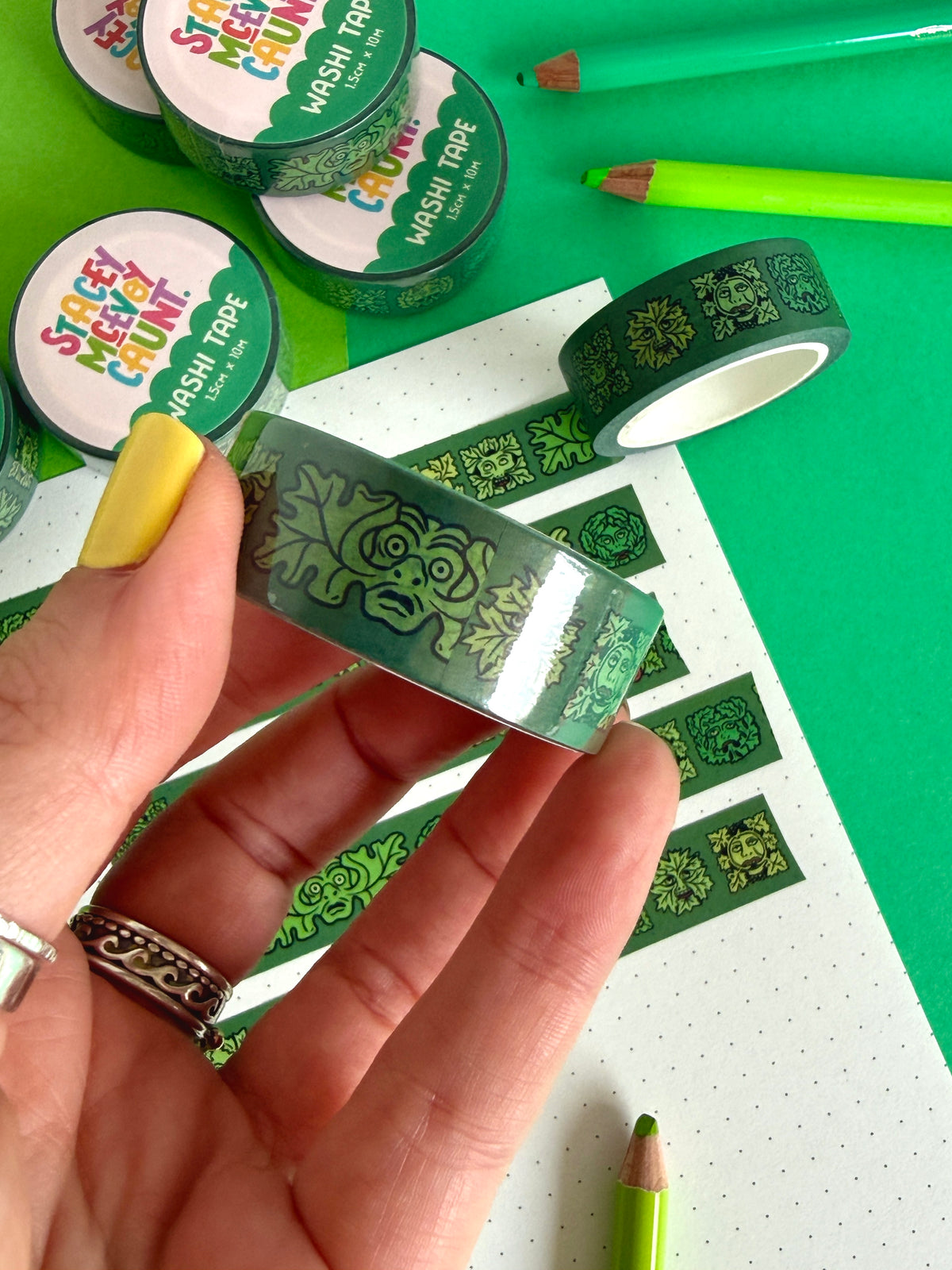 Green Man Washi Tape