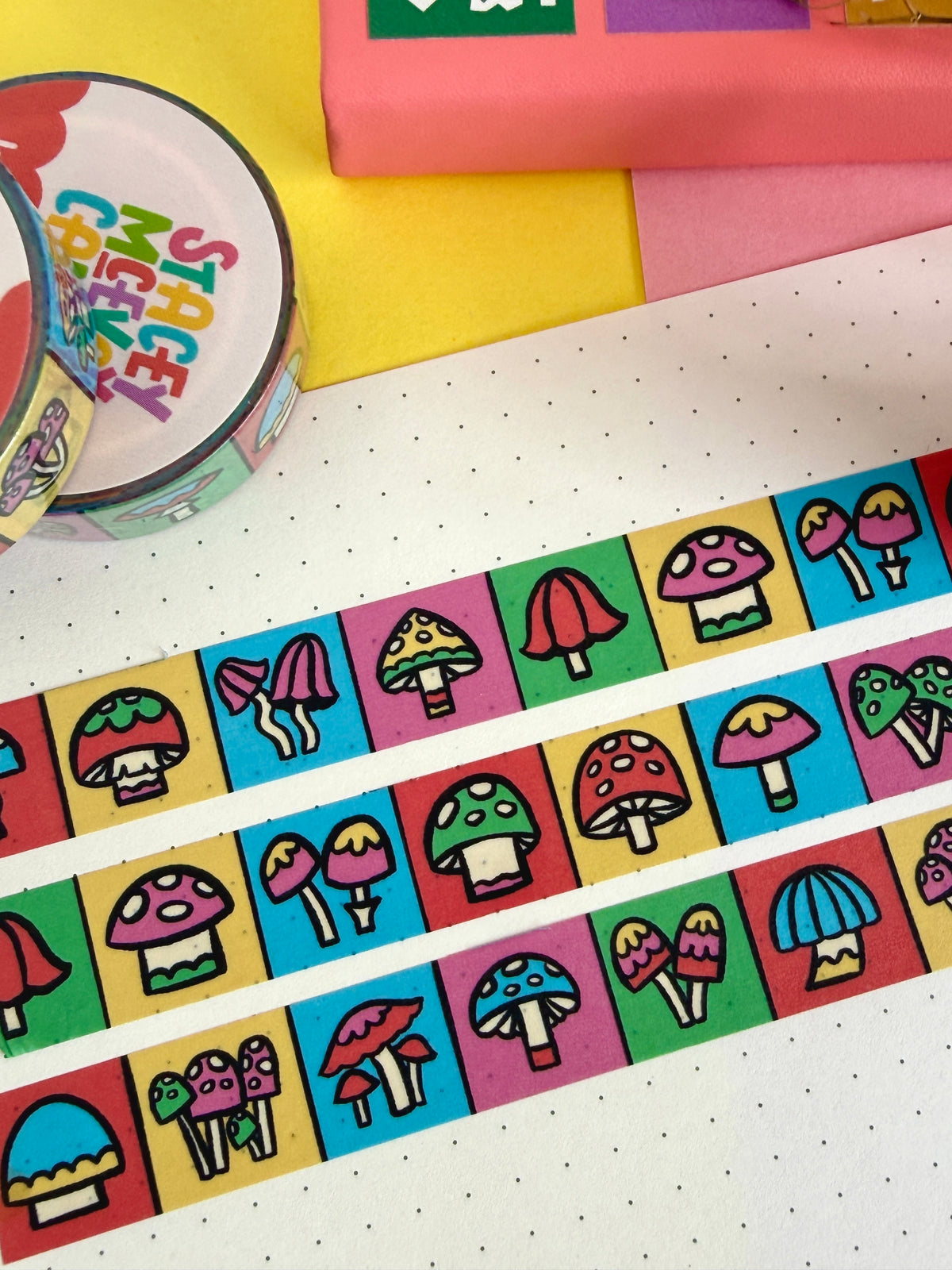 Rainbow Mushroom Washi Tape