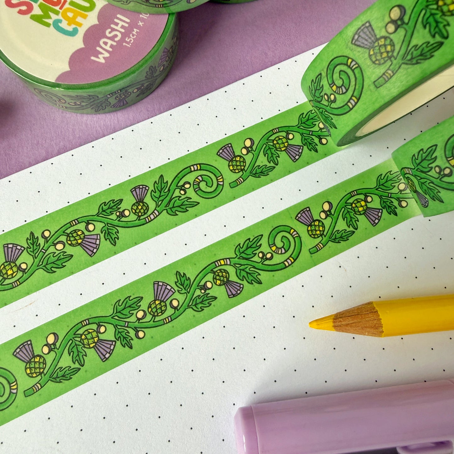 Thistle Pattern Washi Tape