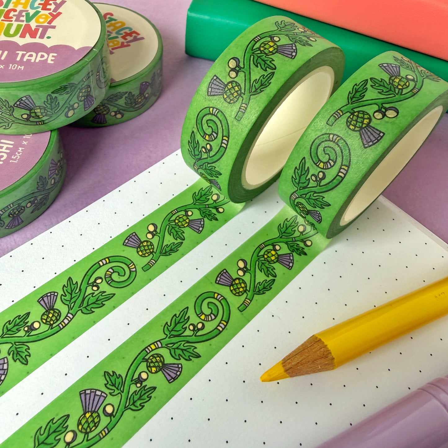 Thistle Pattern Washi Tape