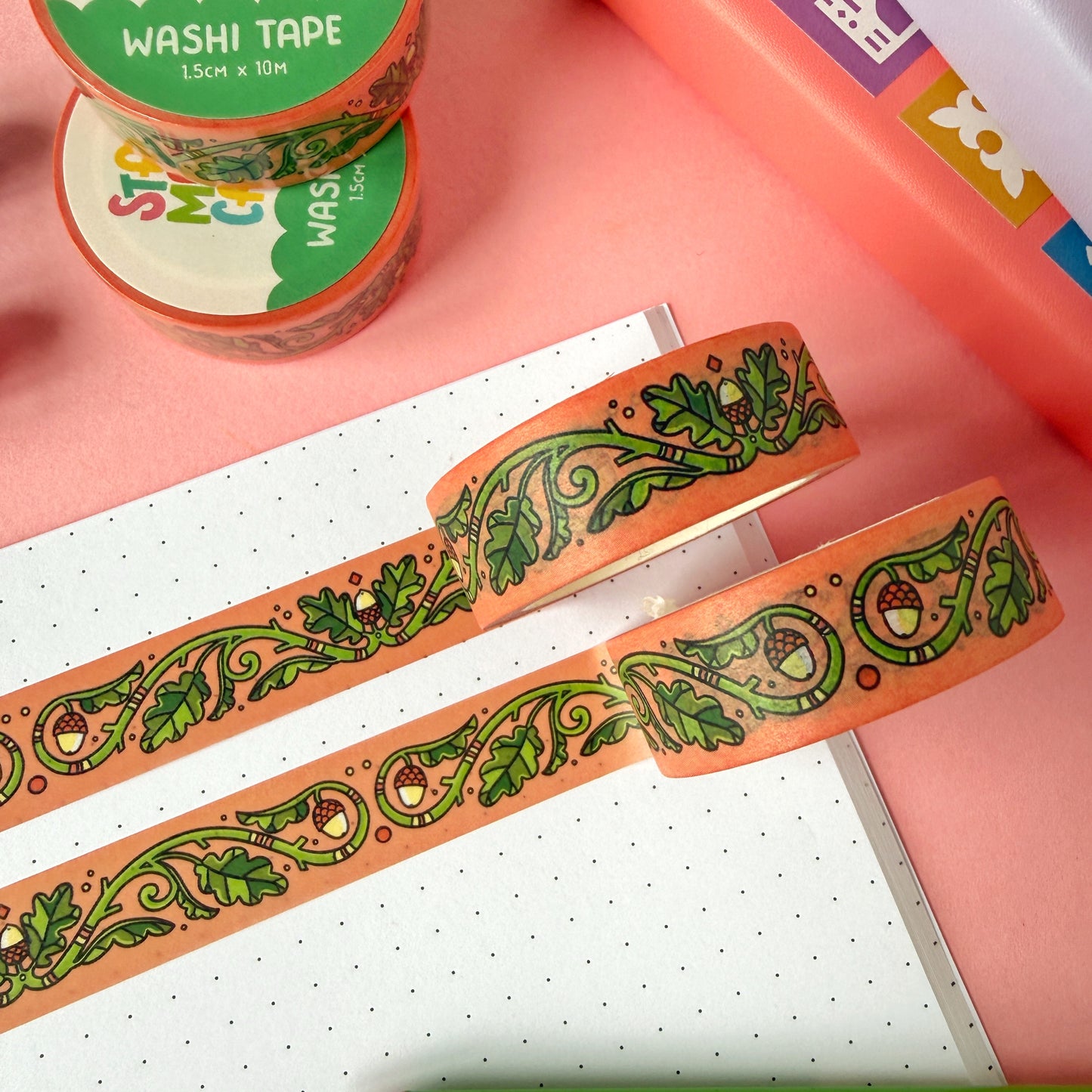 Oak Leaf and Acorn Washi Tape