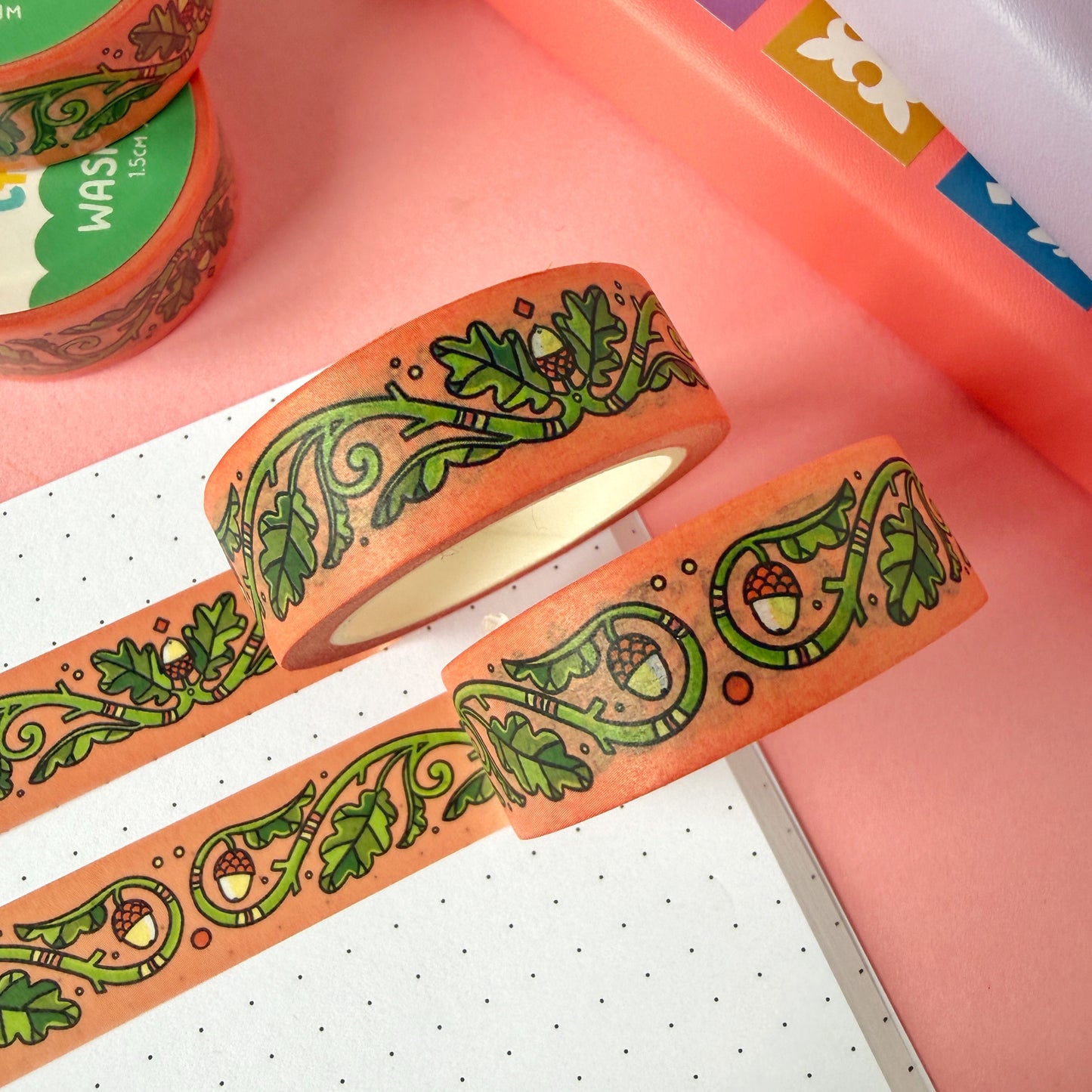 Oak Leaf and Acorn Washi Tape