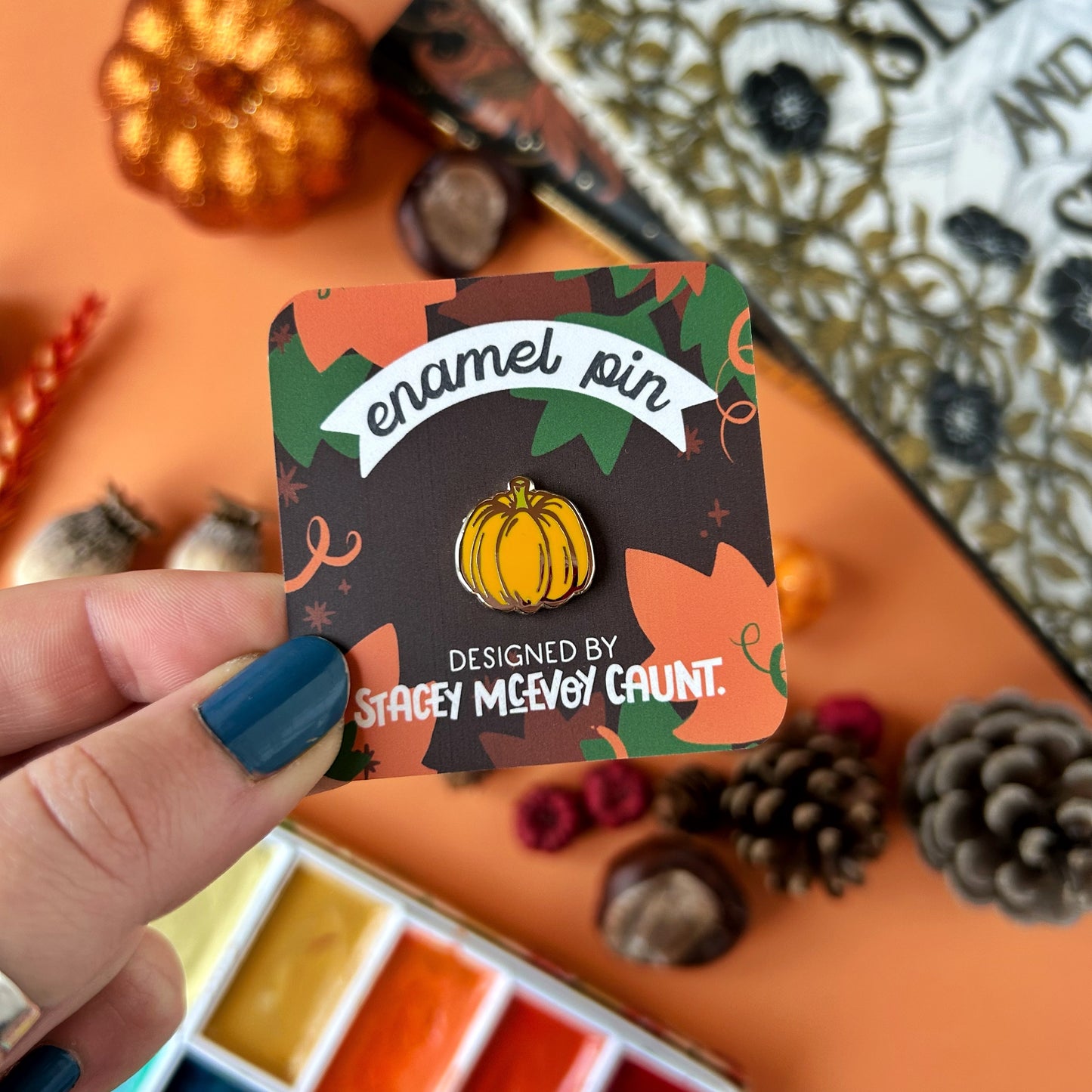 Mini Pumpkin Enamel Pin