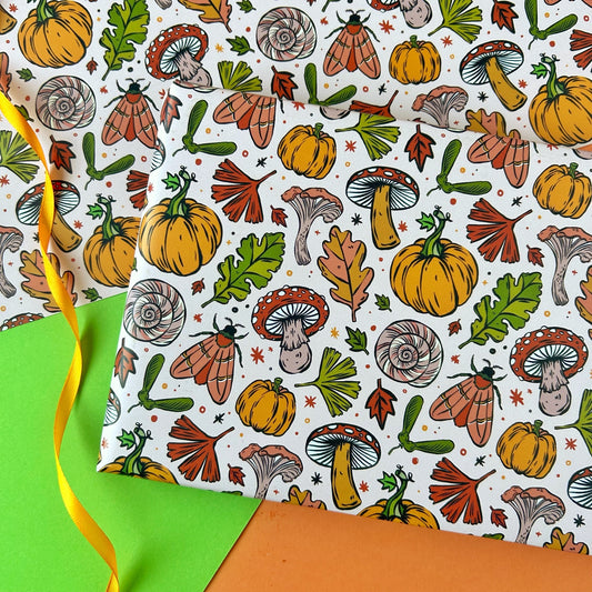 Pumpkin Pattern Gift Wrap