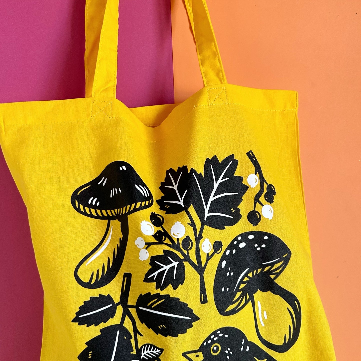 Blackbird Tote Bag in Sunflower Yellow