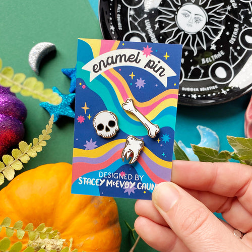 Bones Enamel Pin Set