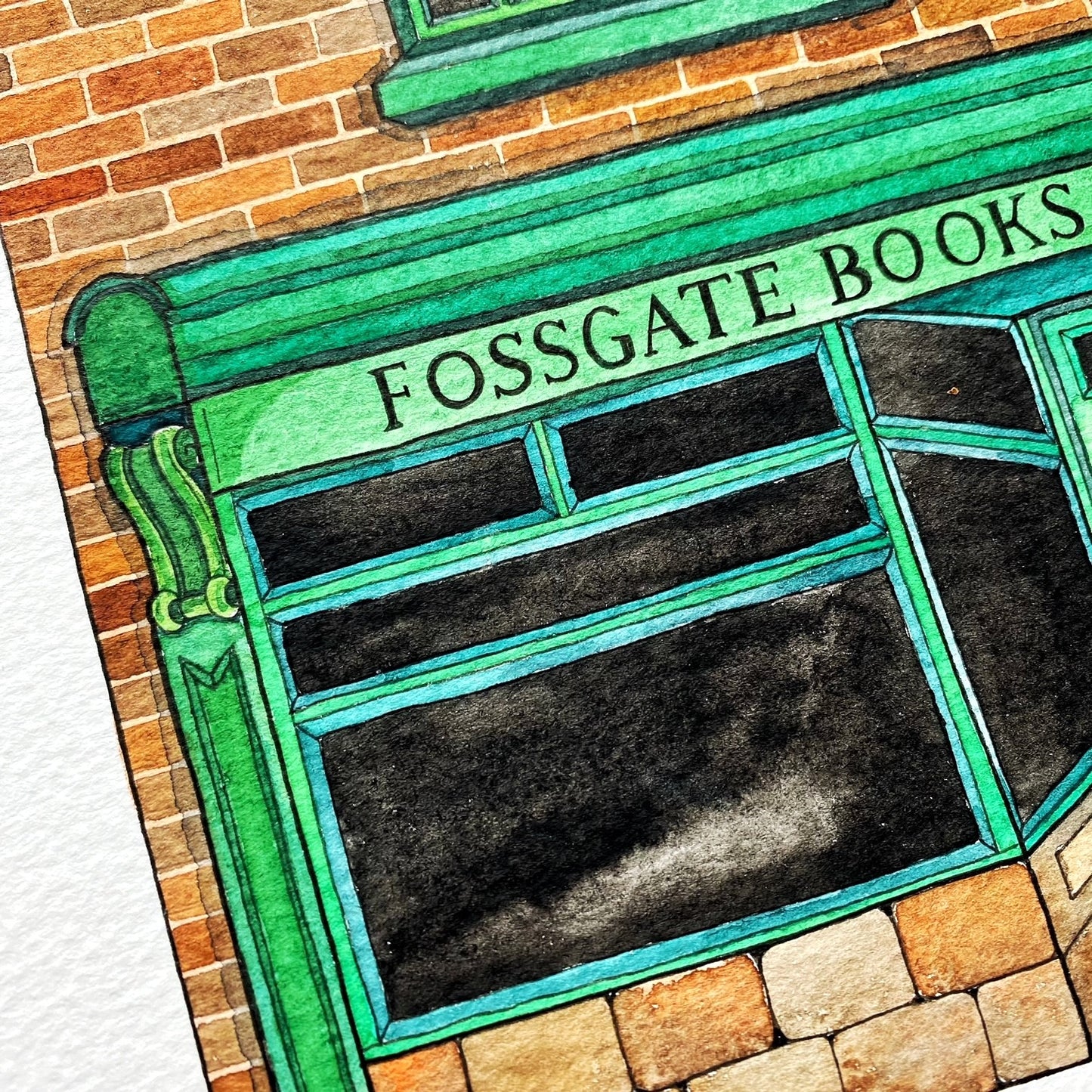 Fossgate Books Watercolour Print