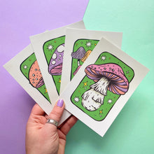 Lilac Mushroom Postcard