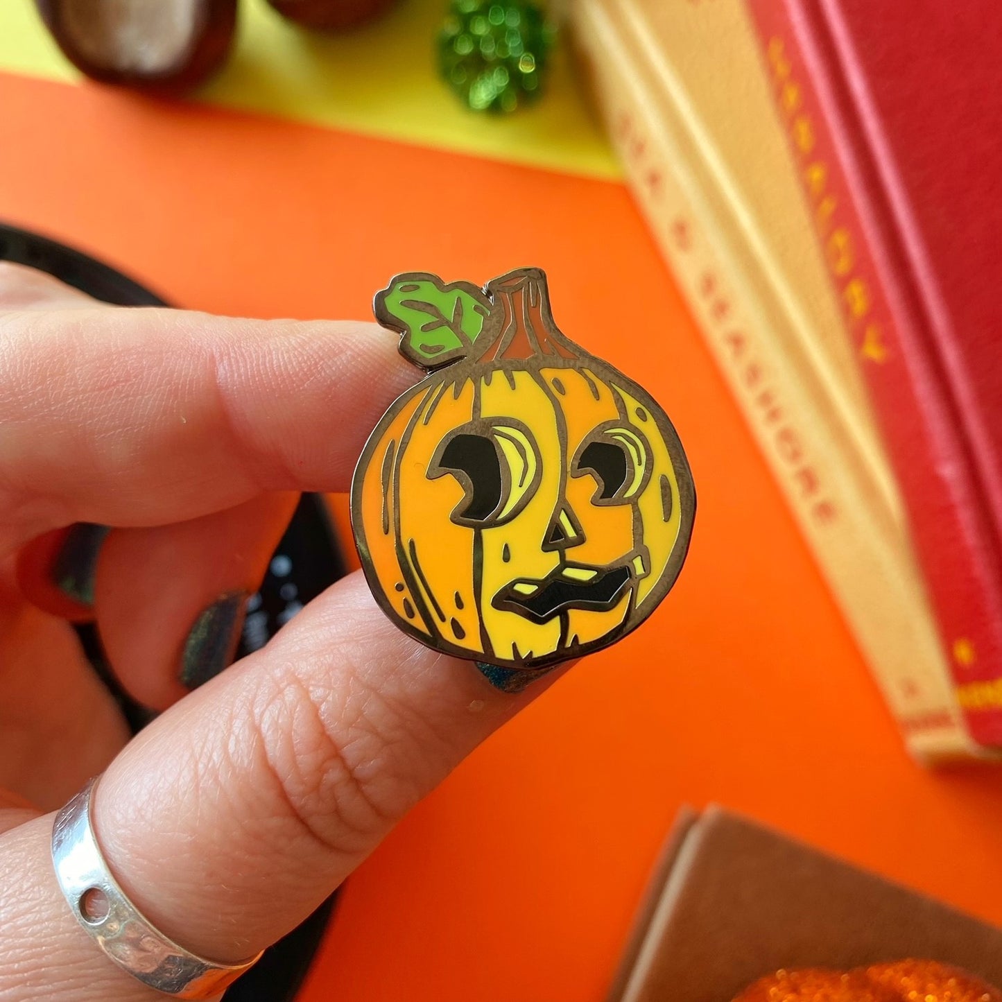 Cute Pumpkin Enamel Pin
