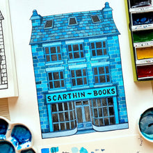Scarthins Bookshop Watercolour Print