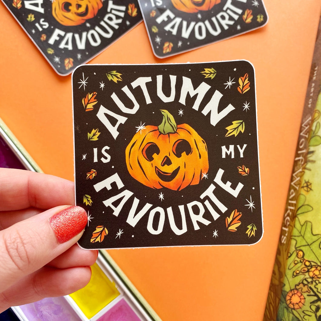 Black Autumn is my Favourite Sticker