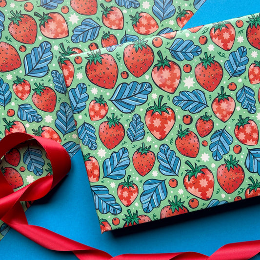 Strawberry Gift Wrap