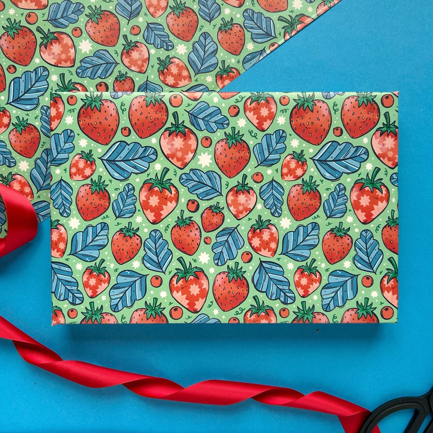 Strawberry Gift Wrap