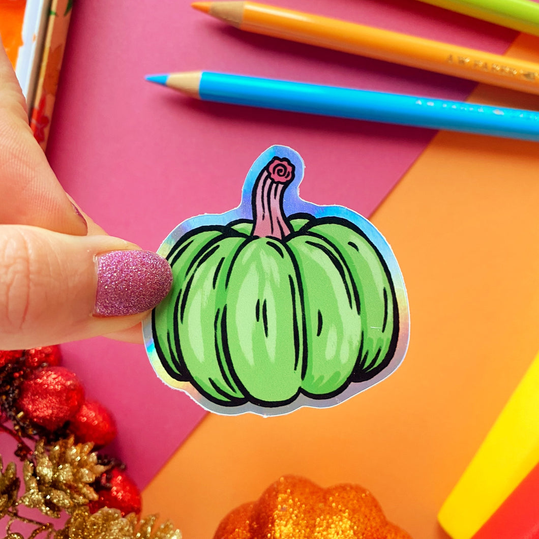 Green Pumpkin Sticker