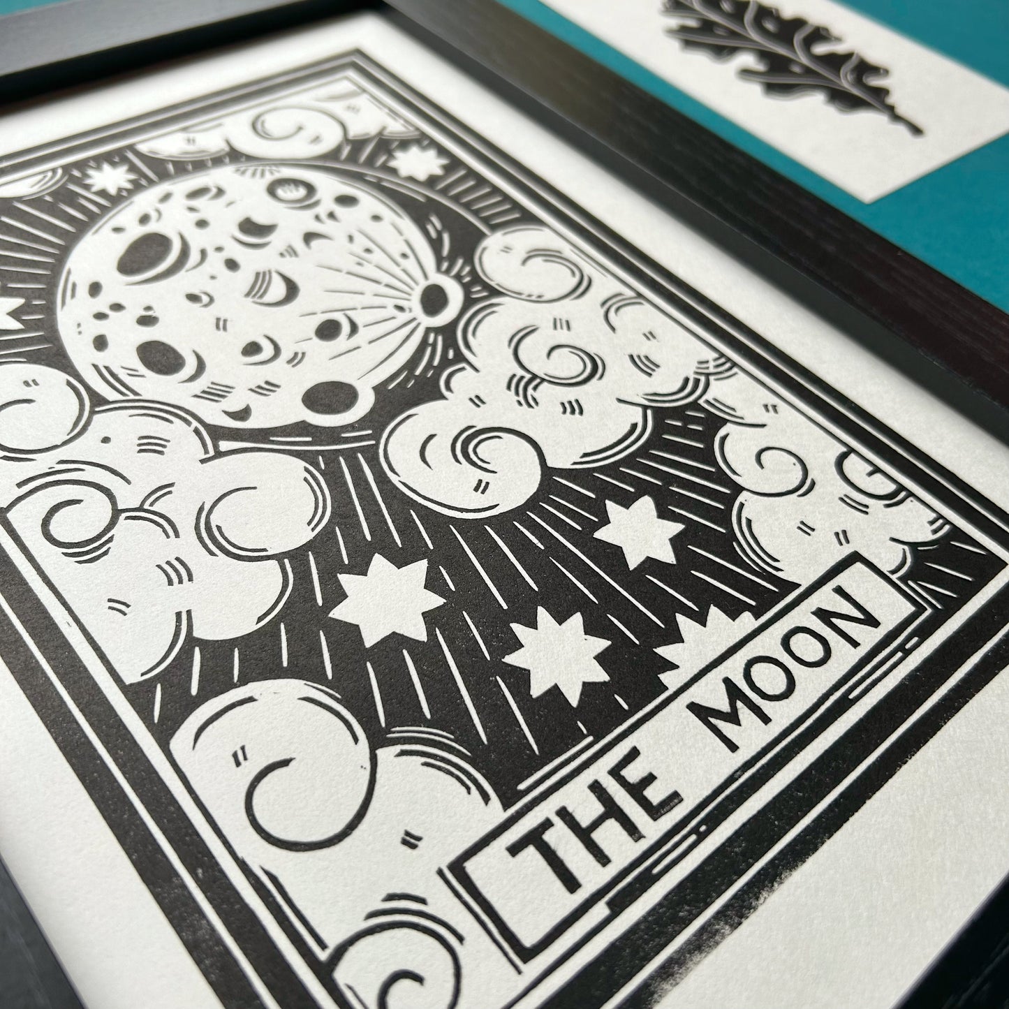 Full Moon Lino Cut Print